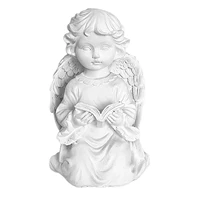 resin angel statue vintage sculpture for home vintage kneeling praying cherub statue resin angel sculpture crafts figurine