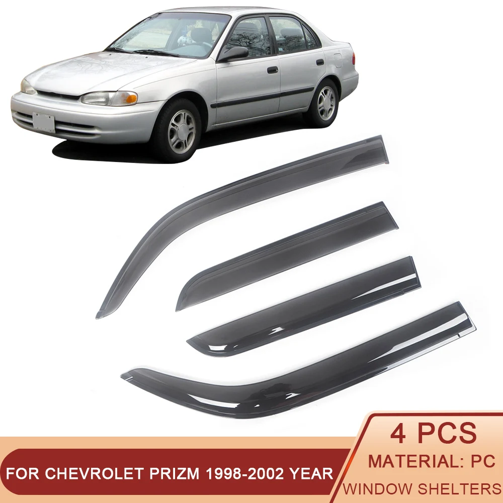 

Козырек автомобильный тонированный черный для Chevrolet Prizm 1998-2002