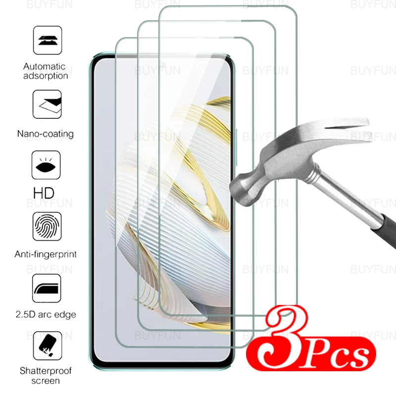 

Защитное стекло для huawei nova 10 se, 3 шт., 6,67 дюйма, Защита экрана для huawei wuawei huawai nova10 SE, искусственное закаленное стекло