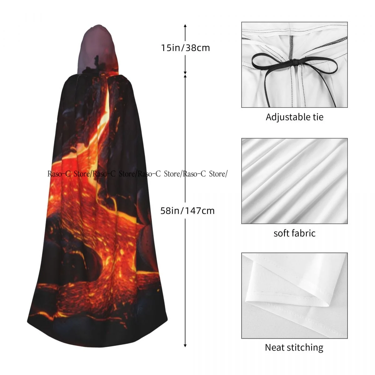 Флуоресцентная вулканическая лава с капюшоном захватывает расплавленные скалы