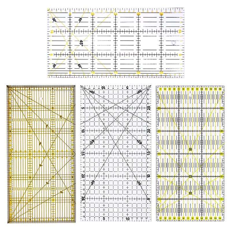 MIUSIE 1 шт. 30 см * 15 линейка для лоскутного шитья акриловая стежка резки рукоделие