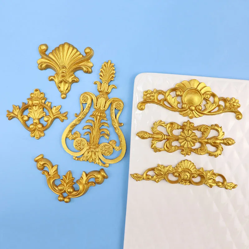

Baroque Fondant Molds Scroll Border Lace Silicone Molds Curlicues Gum Paste Candy Chocolate Molds Cake Sugar Craft Polymer Clay