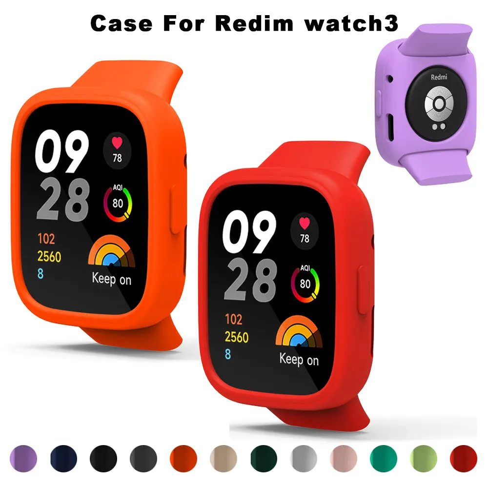 

For Redmi watch 3 Soft Silicone Protective Shell Smart Watch Cover Protective Case Element Smart Watches Redmi Watch3 Protector