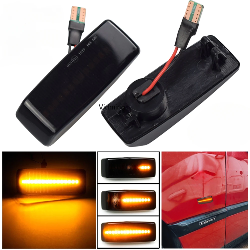 2x мигающие поворотники для автомобиля боковые габаритные огни