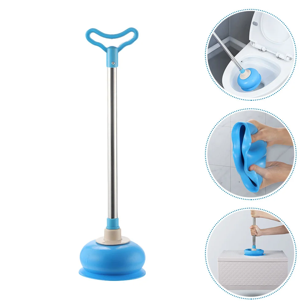 

Toilet Unclog Household Cleaning Tools Pipe Dredging Skin Bathroom Supply Stainless Steel Closestool Cleaner Drain Plunger