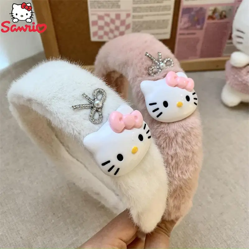 

Женская повязка на голову, плюшевая Милая широкая повязка на голову, модные универсальные аксессуары, изысканный Декоративный Рождественский подарок