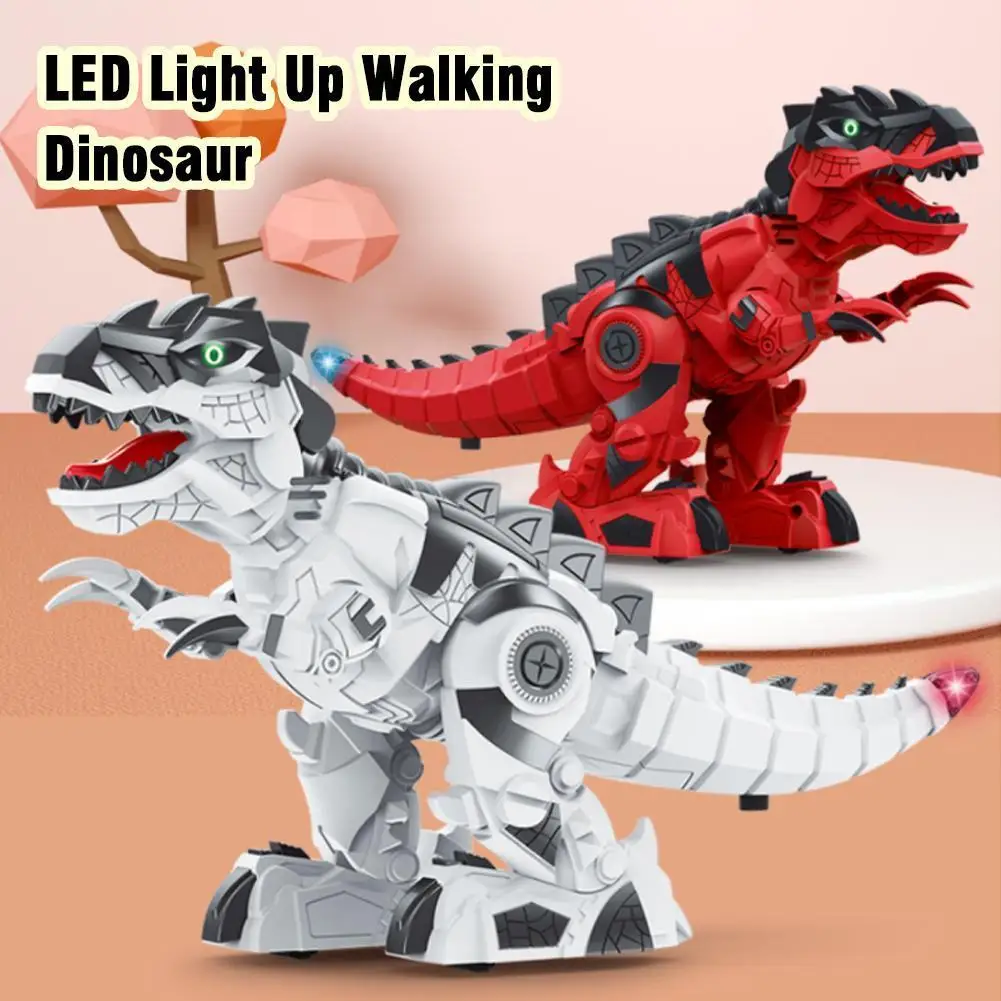 

Электрический ходящий динозавр Рекс, игрушка-дракон с проекцией, подарки на день рождения, дети, Рор, Детские звуки, электронный питомец для ...