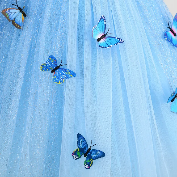Детское платье с бабочками для девочек
