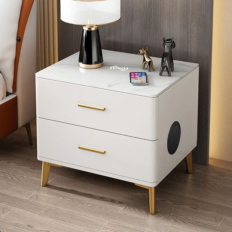 

Luxury Italian Vintage Fashion Bedside Tables Home Storage Dressers Comfortable Bedside Tables Nachttische Nightstands SY50BT