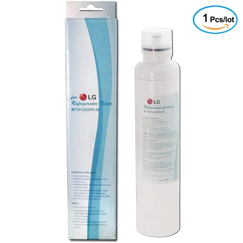 

Replacement LG water filter M7251242FR-06, M7251252FR-06, M7251253-06, M7251253F-06, M725123F-06 1 pack