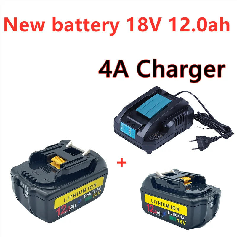 

Аккумуляторная батарея Makita bl1860, 18 в, 12000 мАч, литий-ионный аккумулятор bl1840, bl1850, bl1830, bl1860b, LXT 400 + зарядное устройство