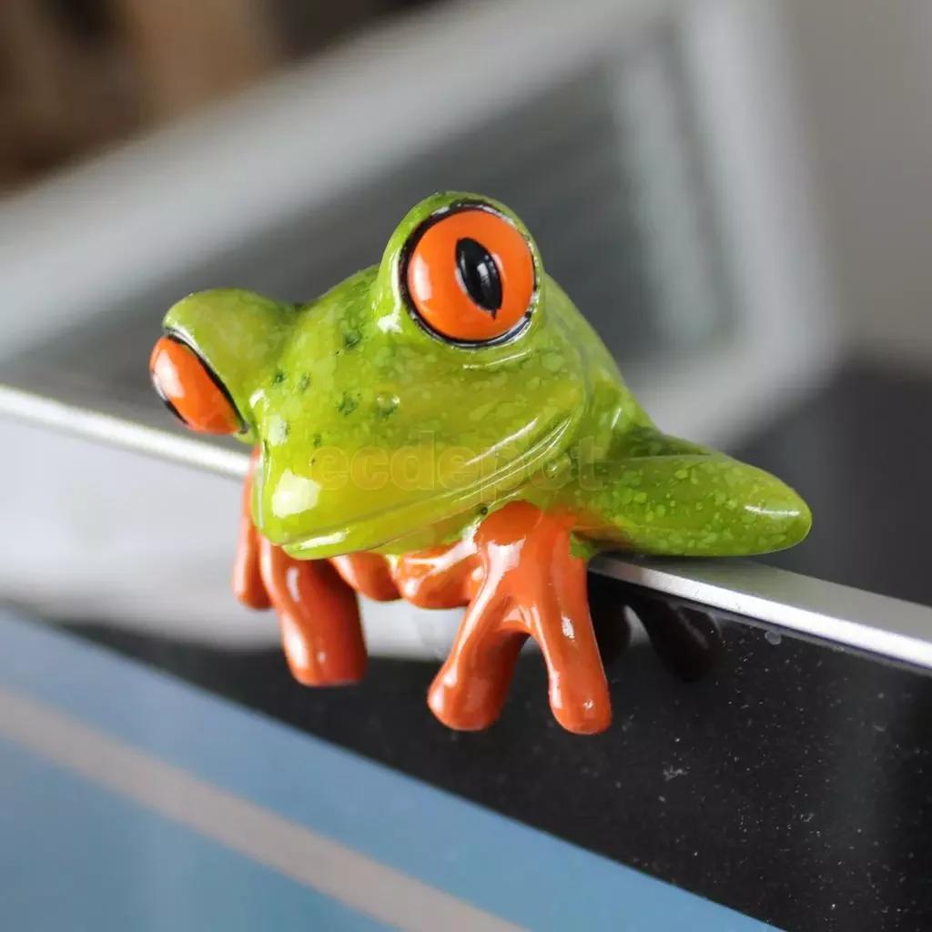 

Frog Funny Car Office Desk Computer Decor Ornaments Miniatures Decorations, Bonsai Garden Decor, Xmas Gift