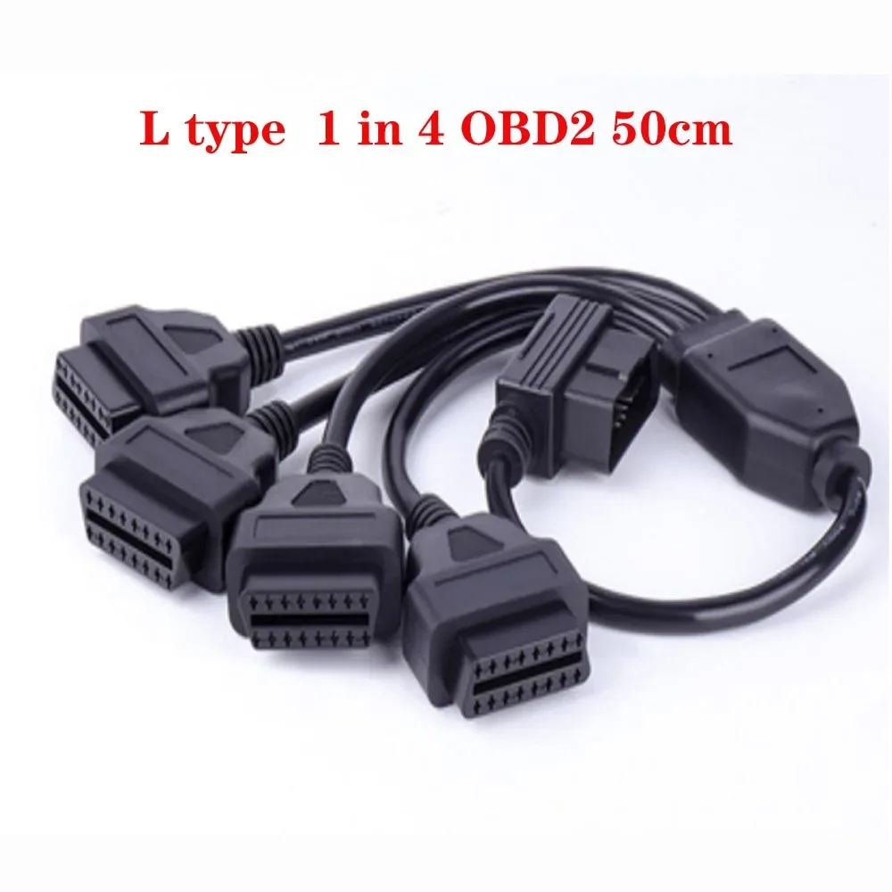 

OBDTOOL OBD расширенный кабель OBD2 разветвитель кабеля от 1 до 4 конвертер адаптер провод автомобильный удлинитель Многофункциональный шнур