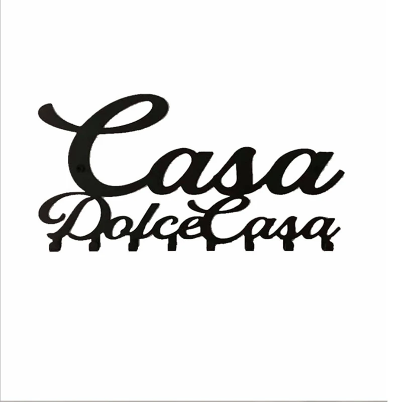 

Держатель для ключей для настенного крепления дома Dolce Casa (7 крючков), металлическая вешалка для входной двери, кухни, магазина, ключей от авт...