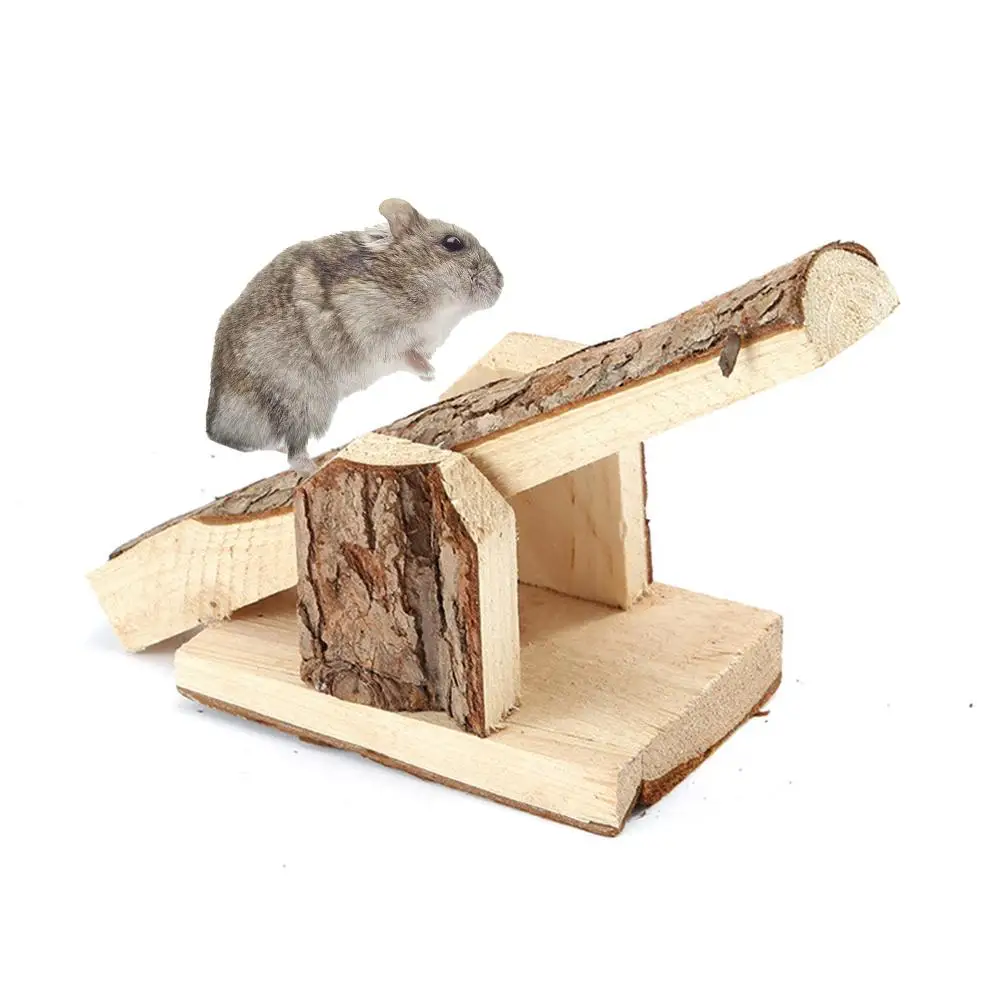 

Handmade Wooden Seesaw Exquisite Workmanship Swing Toy Sports Exercise Toy Pet Funny Playing Supplies Hamster Pet Toys