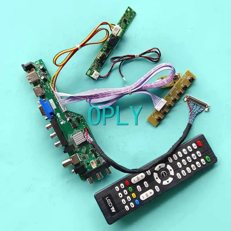 

LCD Monitor Screen DVB Controller Board Fit M200FGE M200FGJ M200O3 LVDS-30Pin HDMI-Compatible VGA 1600*900 USB AV RF 20" DIY Kit