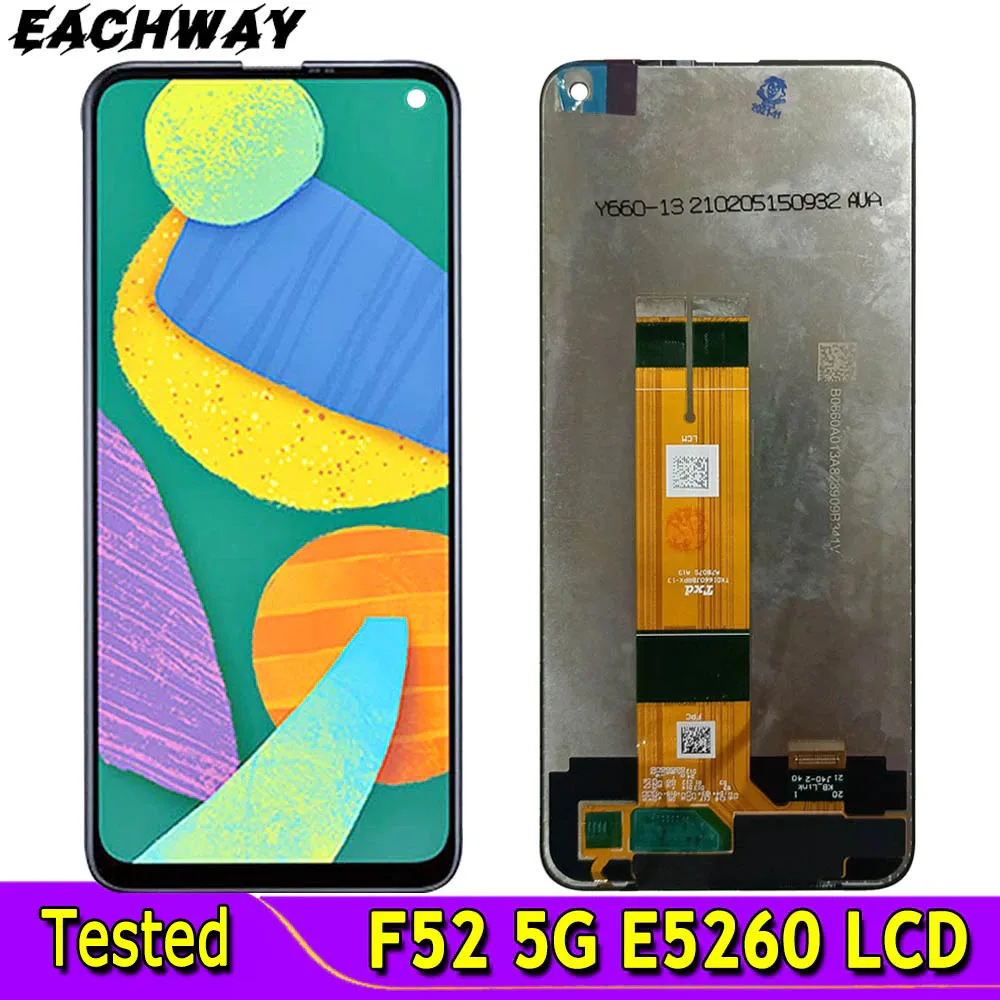 

6.6" For Samsung Galaxy F52 5G LCD Display Touch Screen Panel Digitizer Assembly For Samsung F52 5G E5260 LCD Replacement Parts