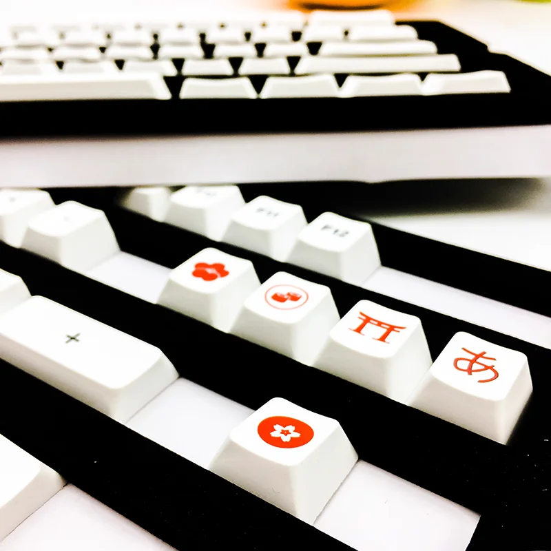 Колпачки для клавиш Everglide JP/KR/RUS 109 вишневый оригинальный профиль сублимационные