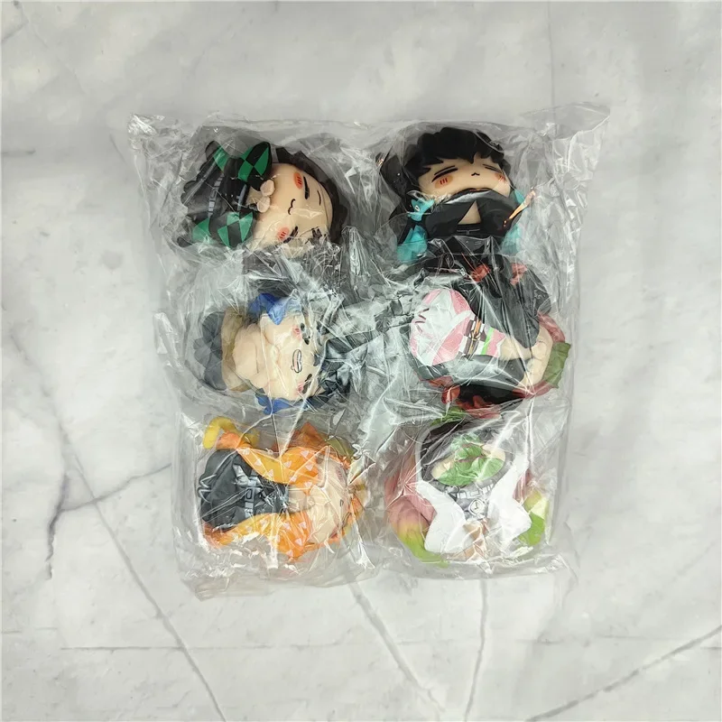 Фото Аниме Demon Slayer Kamado Nezuko Tanjirou Agatsuma Zenitsu PVC Q Version Napping Cat Inosuke Prone Pose Модель игрушки №1