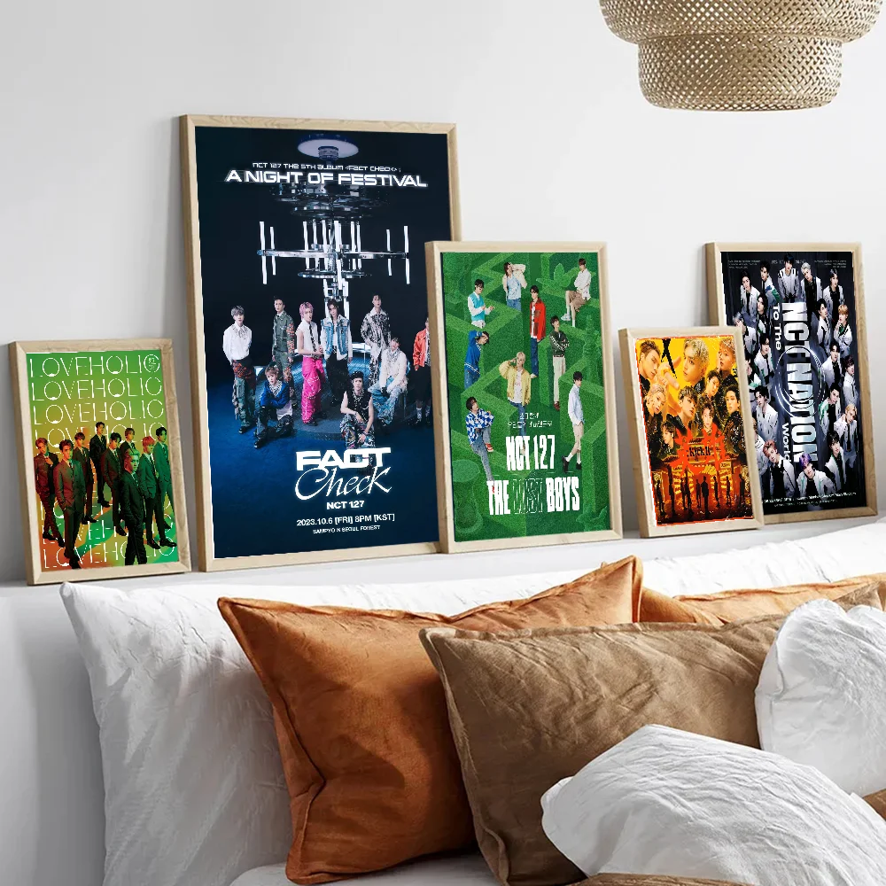 N-NCTS 127 Kpop белая бумага плакат HD качество настенная живопись кабинет Настенный