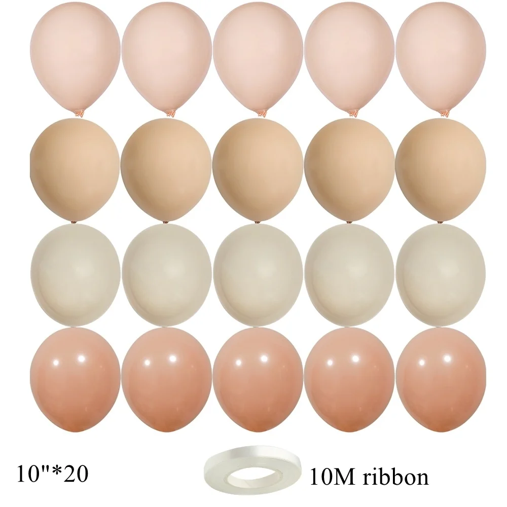 

Винтажный набор воздушных шаров Tissy 15/20 шт., розовый, персиковый, латекс