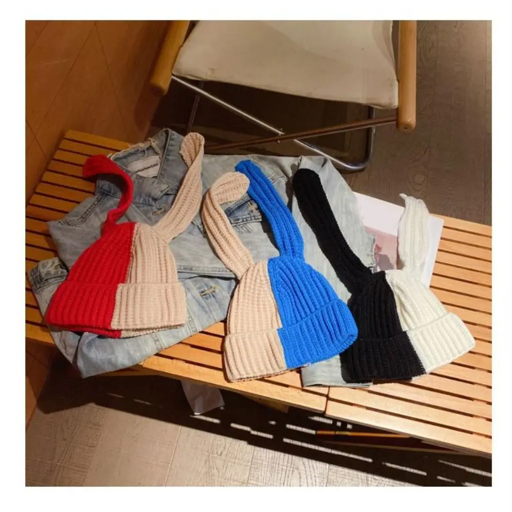 

Шапка-бини с кроличьими ушками, Зимняя