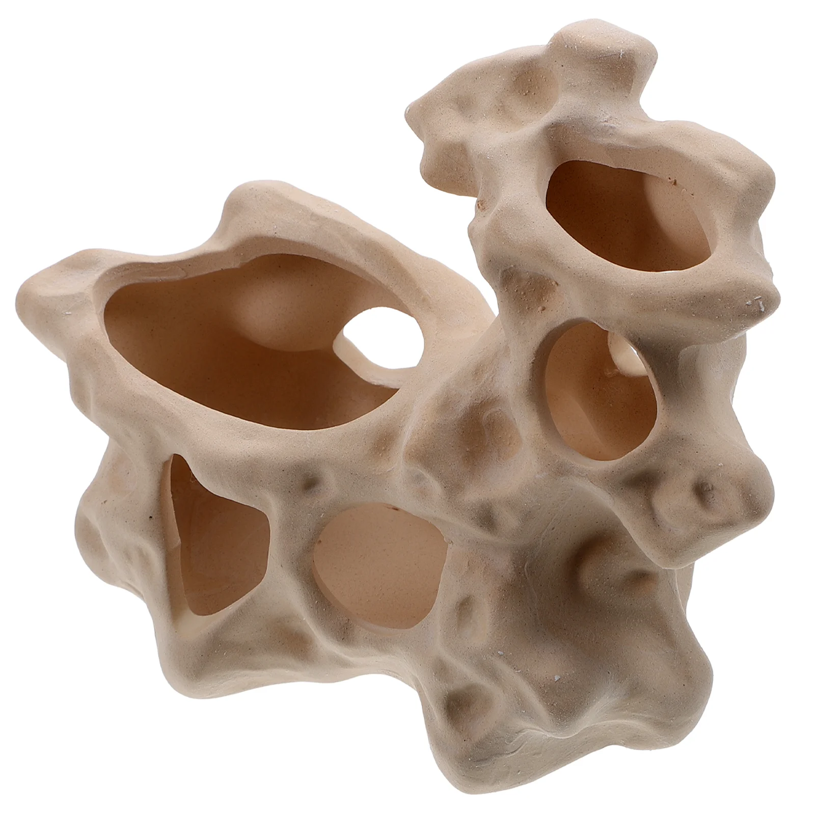 

Ceramic Fish Tank Stone Cave Artificial Stone Cave Practical Aquarium Hideout Cave