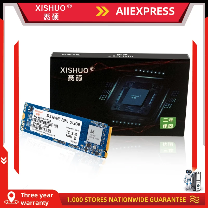 

Xishuo M.2 Nvme SSD 128GB 256GB 512GB 1TB Hard Drive M2 ssd m.2 NVMe Pcie SSD Internal Hard Disk For Laptop Desktop MSI