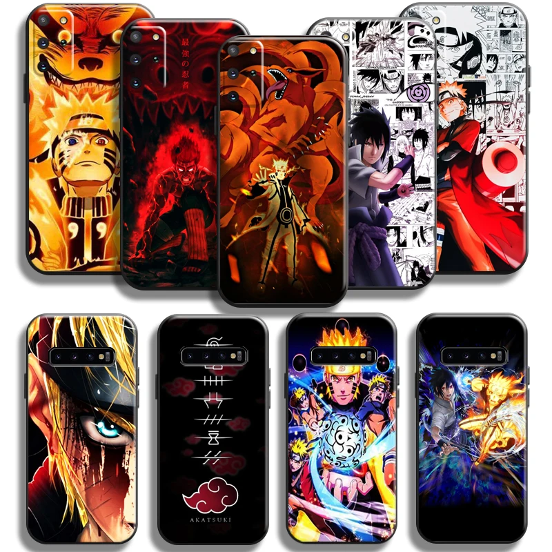 

Naruto Uchiha Sasuke Phone Case For Samsung Galaxy S22 S21 S20 S10 10E S9 Plus S22 S21 S20 Ultra FE 5G Black Soft
