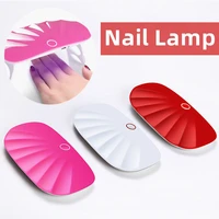 6w foldable nail dryer professional portable 30s fast drying uv led curing lamp with usb line nails dryer for gel based polishes