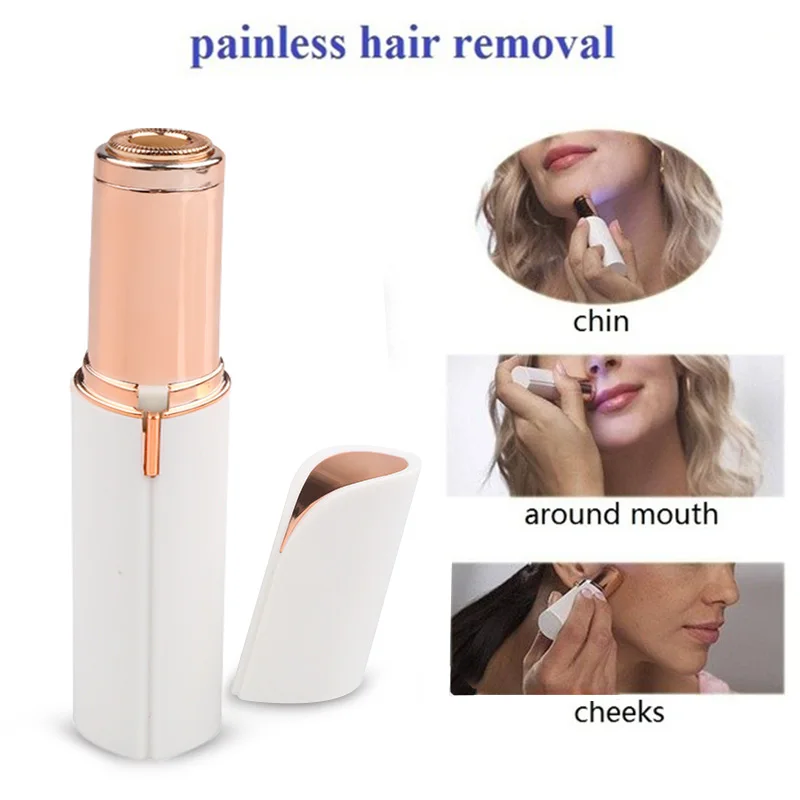 

Epilator Face Hair Removal Lipstick Shaver Electric Eyebrow Trimmer Women's Hair Remover Mini Shaver Epilator Women Beauty Tools