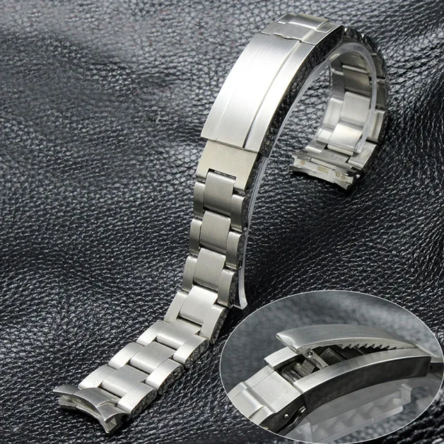 

20mm 21mm 316L Silver Stainless steel Watch Bands Strap For RX Daytona Submarine Role Sub-mariner DEEPSEA Bracelet