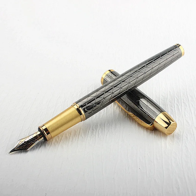 Luxury Metal Fountain Pen 0.38mm/0.5 Mm Nib Business Office School Supplies Writing Ink Pen