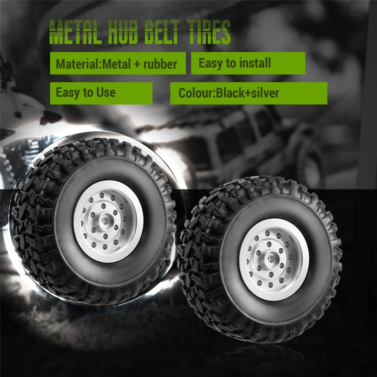 Комплект колес для WPL C14 C24 C34 C44 B14 B24 MN D90 D91 MN99S