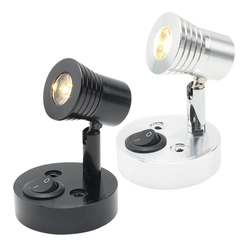 

RV Boat Yacht Reading Wall Light For Campers, Trucks, Caravans, Buses, Boats And Utility Vehicles (Black)