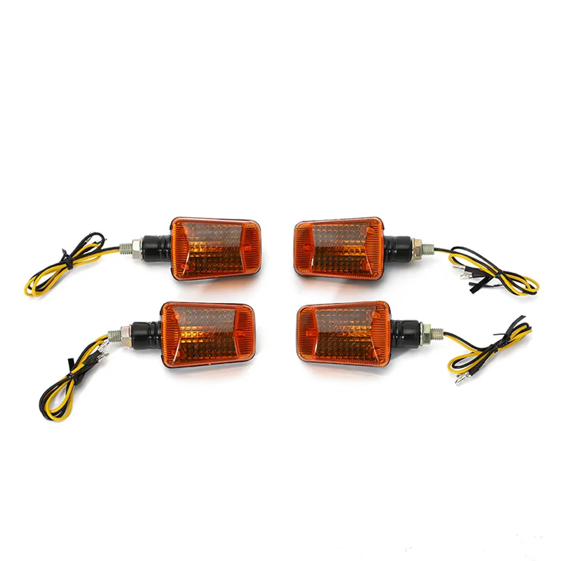 

4 pcs Amber Motorcycle Turn Singals For Honda CB 250 350 400 500 650 900 Shadow 750 Motorcycle Universal Decorative Accessories