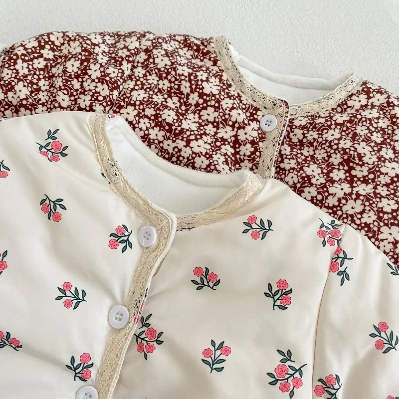 Детский флисовый пуховик с длинным рукавом на возраст 0-3 года