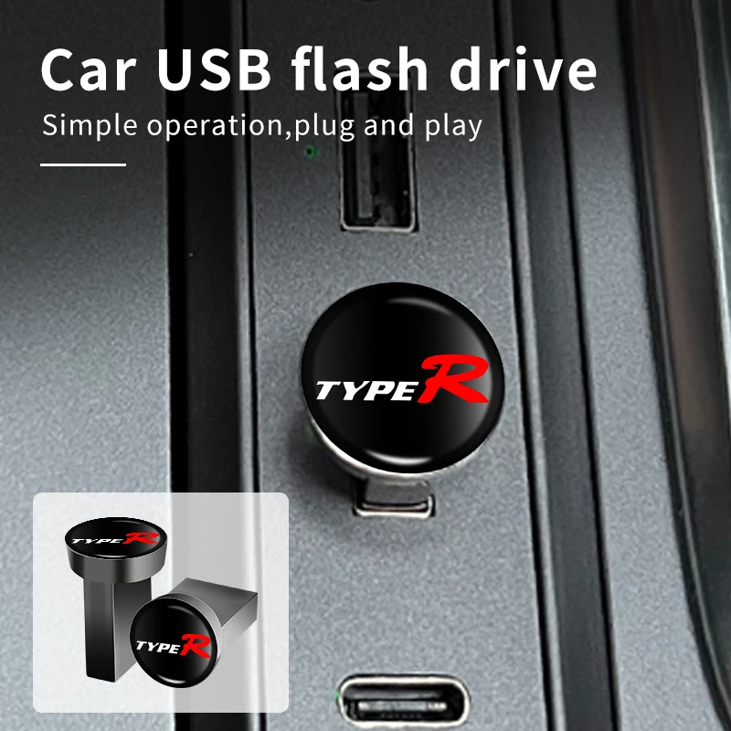 Автомобильный USB-накопитель 16 ГБ 32 64 устройство памяти для Honda TypeR Civic Fit Jazz Accord CRV BRV