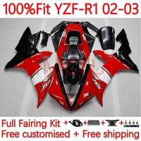 injection bodys for yamaha yzf r1 yzf 1000 yzf r1 1000 r 1 1000cc yzfr1 2002 2003 yzf1000 02 03 oem fairing 2no 2 factory red