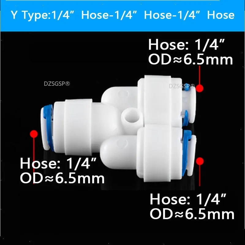 RO водонепроницаемый быстроразъемный фитинг тройник с 3 способами наружный