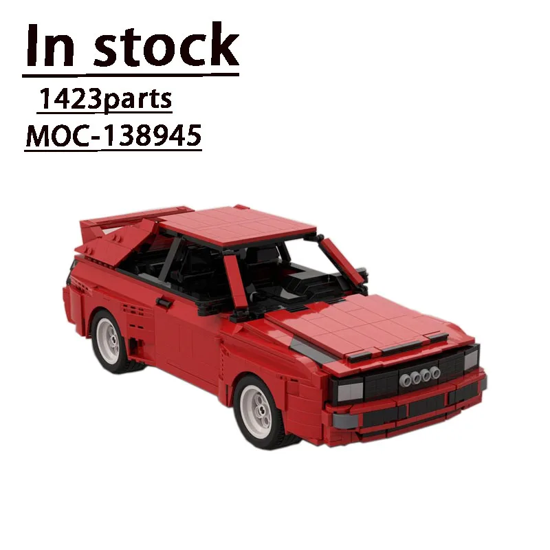 _ Красный Классический конструктор в сборе Supercar сращивающийся строительный блок