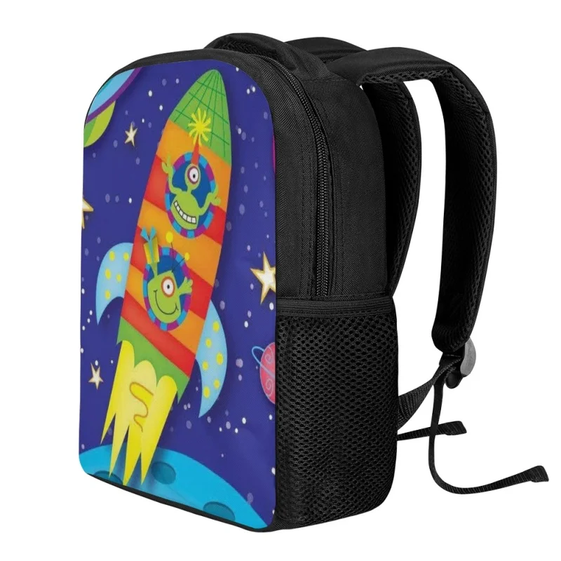 Twoheartsgirl Children School Bags Pencilcase Cartoon Space Pattern Toddler Backpacks Pencil Case Set Kindergarten Kid Schoolbag