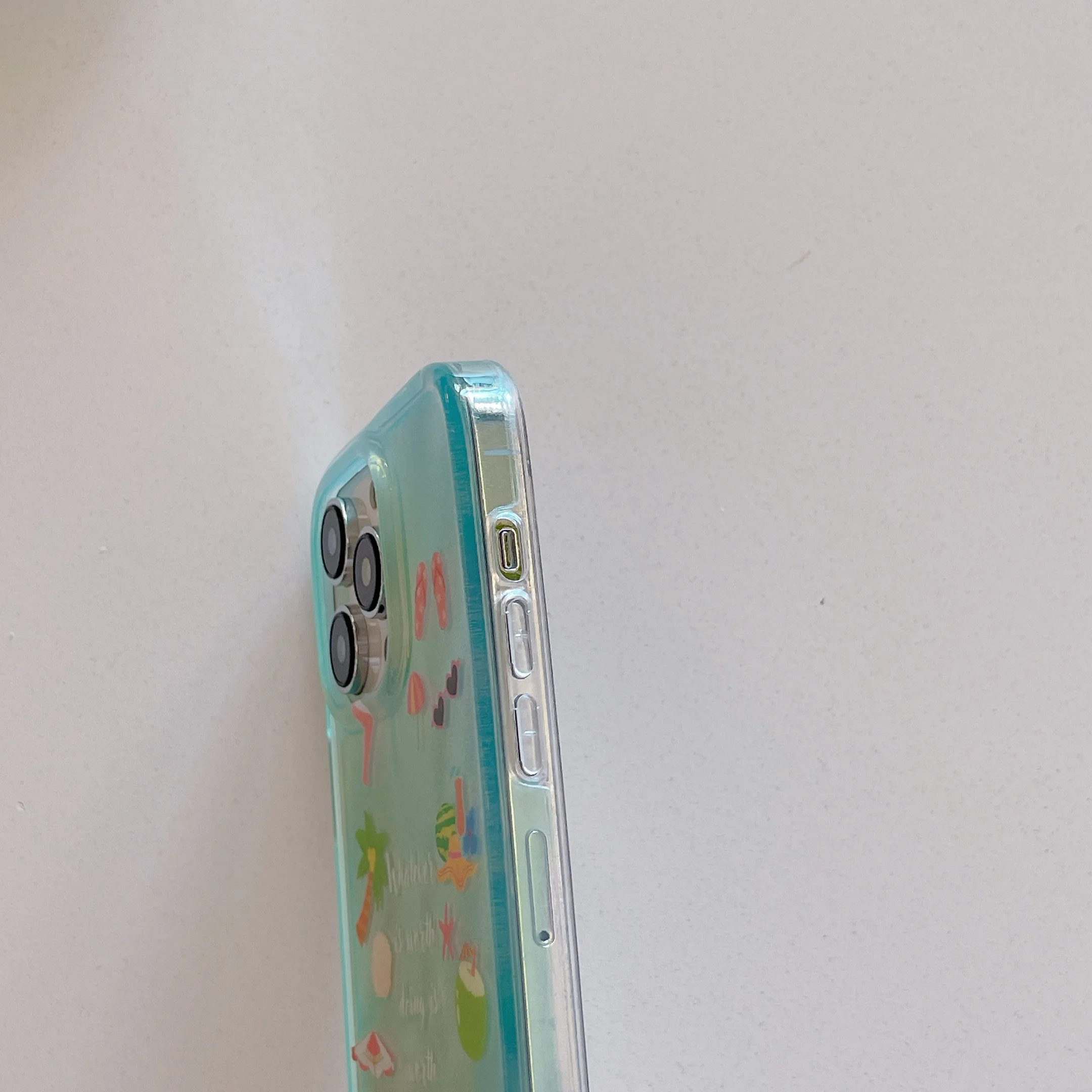 Модный зеленый чехол для телефона с рисунком оловянной фольги iPhone 15 15pro 15promax 14 14pro