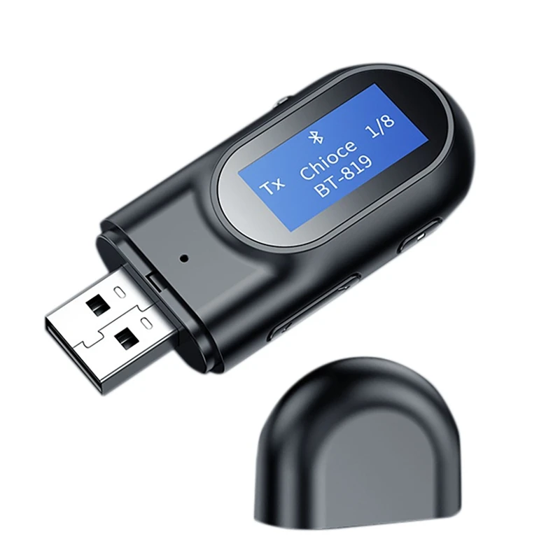 

Bluetooth 5.0 Transmitter And Receiver 2-In-1 Wireless Bluetooth Adapter For TV Car Home Stereo System