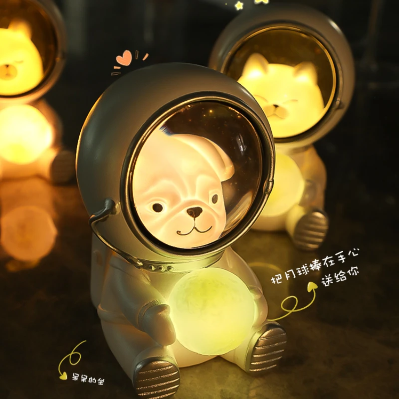 

Healing Series Small Night Lamp Galaxy Guardian Astronaut Bedside Lamp Spaceman Decoration Gift Creative