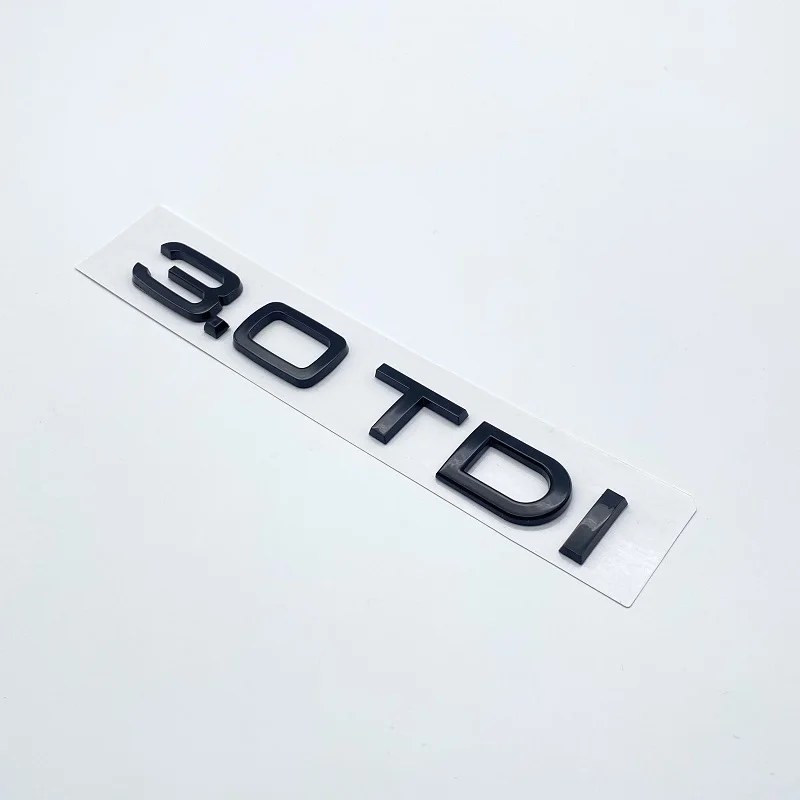 

Автомобиль 3D ABS 2,0 3,0 TDI Багажник с буквами логотипа смещения значок эмблема наклейки наклейки для Audi A1 A3 A4 A5 A6 A7 A8 Q2 Q3 Q5 Q7