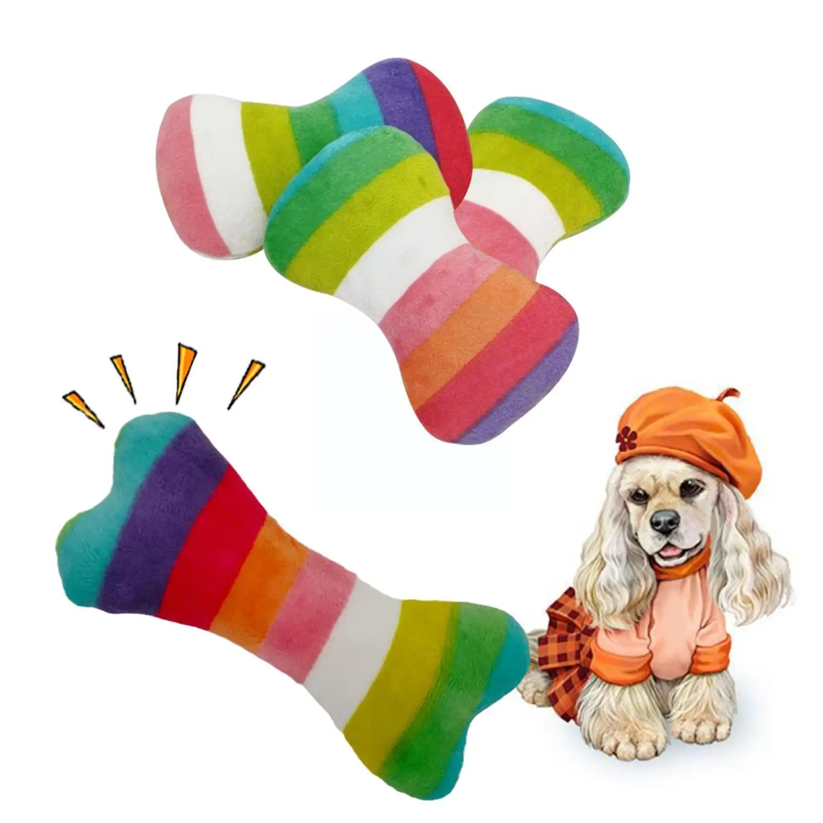 

1 шт., плюшевая игрушка в виде кости для собак, щенков