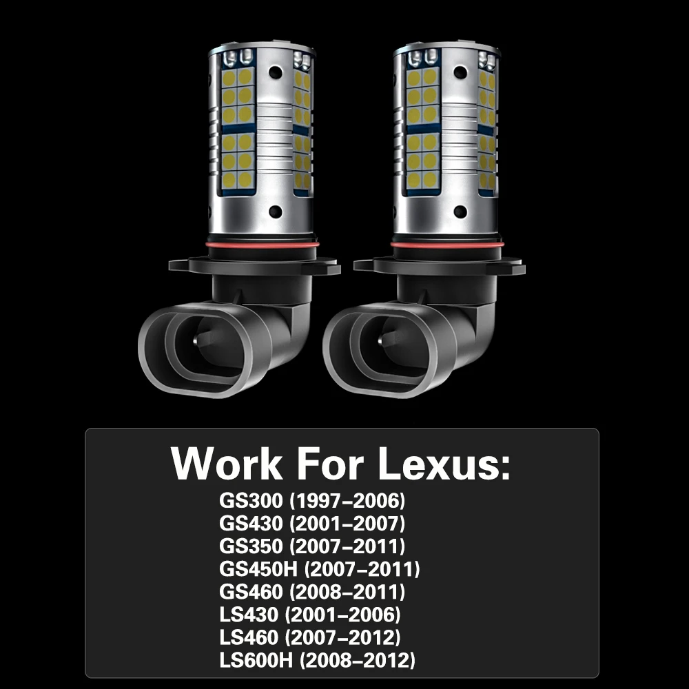 Светодиодные противотуманные фары 2 шт. Лампы Canbus 9006 HB4 без ошибок для Lexus GS300 GS430