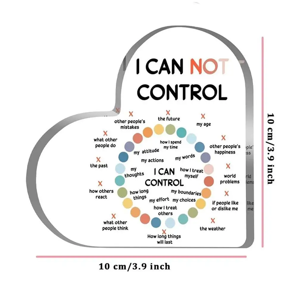 1 шт. акриловое украшение в виде сердца умственное здоровье