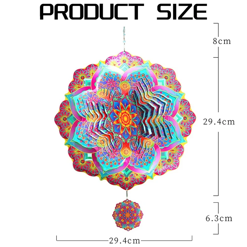 Вращающийся металлический 3d-спиннер с мандалой роскошные художественные